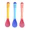 Plastic Baby Spoons Baby Temperature Change Fork Spoon Heat Sensitive Kids Tableware Small Toddlers 1