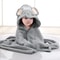 Toddler Bathrobe Warm Sleeping Swaddle Wrap Baby Hooded Bath Towels Cartoon Animal Soft Towel Blank 9