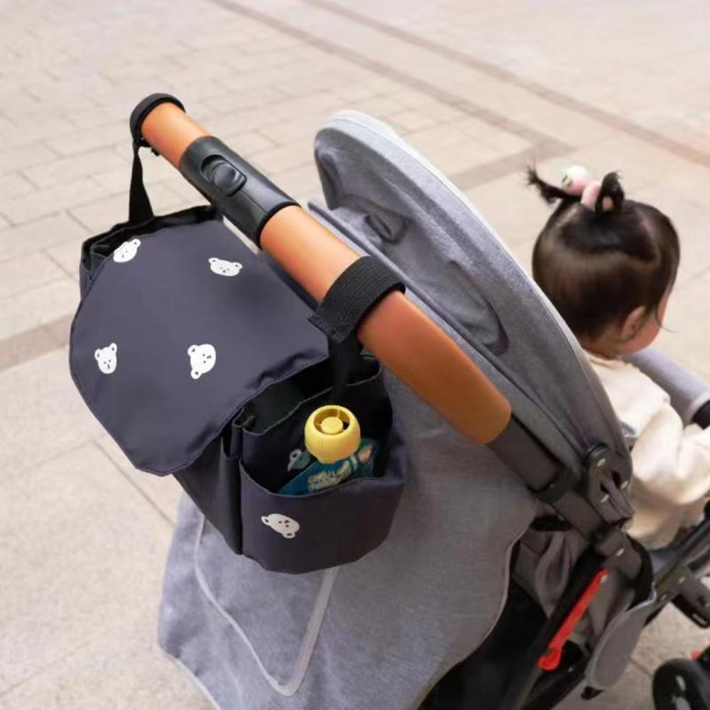 Portable Baby Stroller Organizer For Carriages Newborn Trolley Travel Bag With Cup Holder 8