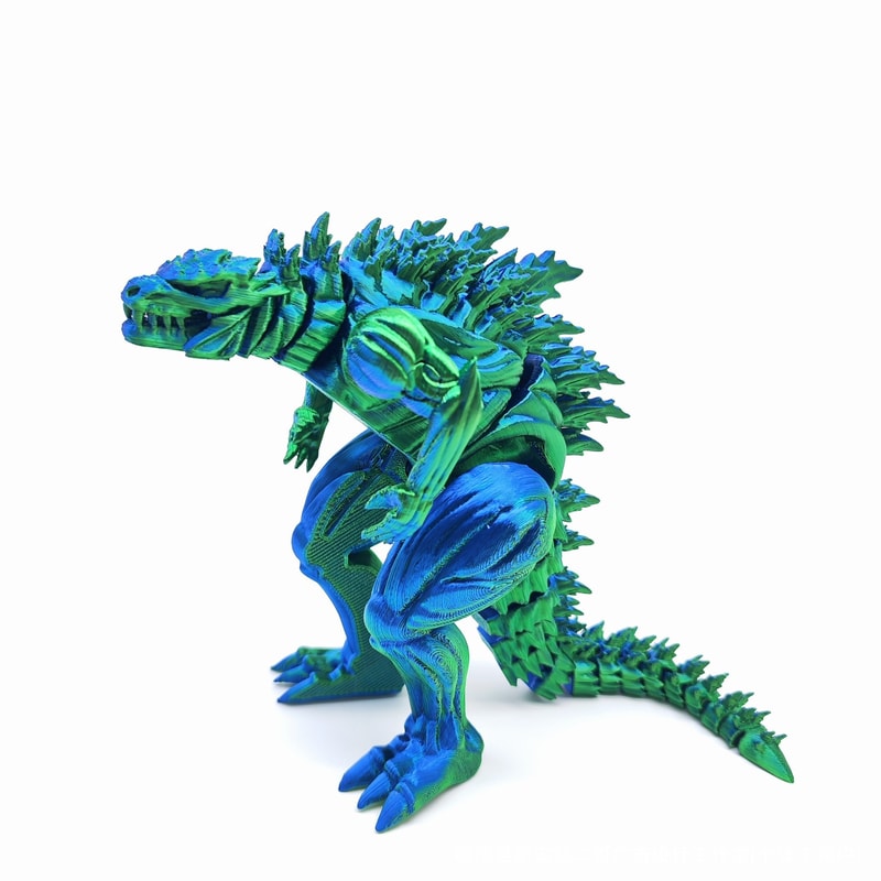 Movable 3D Printed Dinosaur Action Figure Rotatable Monster Toy Muscle Joint Model Kids Desktop Orn 5