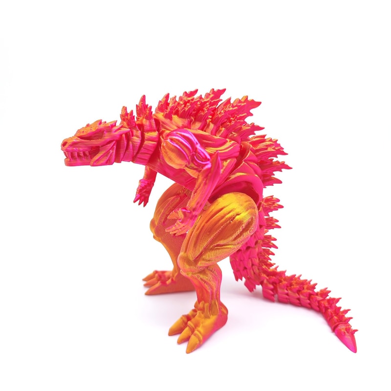 Movable 3D Printed Dinosaur Action Figure Rotatable Monster Toy Muscle Joint Model Kids Desktop Orn 6
