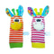 Toddler Socks With Bug Wrist Strap Rattle Baby Animal Foot Socks Pacifier Toys 10