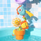 Water Duck Baby Bath Toy With Flower Shape Waterwheel Fun Kids Water Spray Bathtub For Children 1