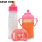 Baby Doll Feeding Set With Pacifier Milk And Juice Bottles Stroller Toy For Kids 5