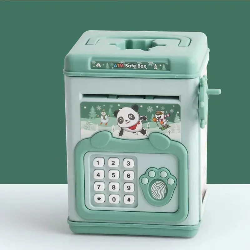 Smart Fingerprint Piggy Bank Automatic Banking Childrens Gift Box 5
