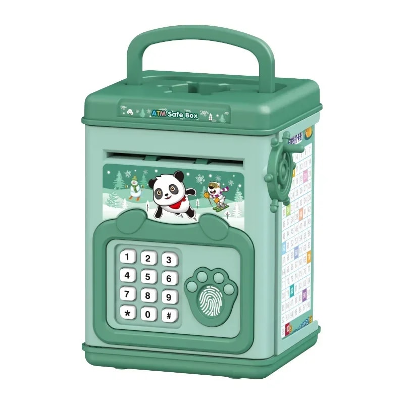 Smart Fingerprint Piggy Bank Automatic Banking Childrens Gift Box 2