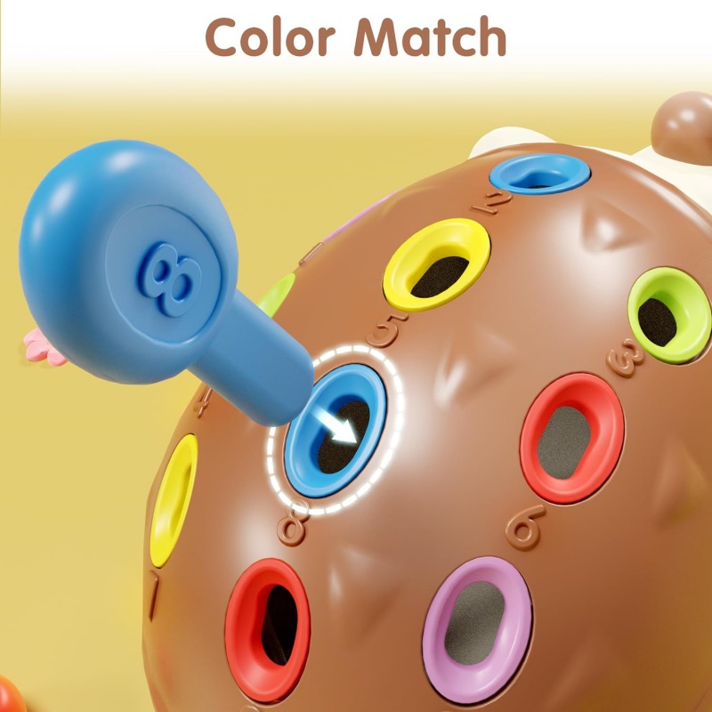 Montessori Sensory Hedgehog Toys For Toddlers Educational Fine Motor Baby Toys Preschool Sensory Tr 4