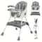 Easy To Clean Foldable Baby High Chair With ToyRack And Large Antislip Pad 0