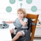 High Cushion Baby Dining Chair Portable Foldable AntiSlip Childrens Seat Travel Supplies For Kids 2