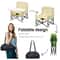 Baby Portable Foldable Dining Chair Child Comfortable Feeding Seat Beach Chair With Plate Seat Belt 3