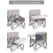Baby Portable Foldable Dining Chair Child Comfortable Feeding Seat Beach Chair With Plate Seat Belt 4