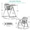 Portable Baby Feeding Seat Folding High Chair For Dining Toddler Booster Seat 4