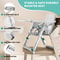 Portable Baby Feeding Seat Folding High Chair For Dining Toddler Booster Seat 3
