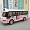Pull Back City Bus Toy For Toddlers Boys And Girls Light Up Sound Feature Openable Doors Fun Play 4