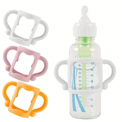 easy grip silicone bottle handle for narrow baby bottles, bpa-free, soft silicone