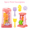 Outdoor Sandbox Beach Toy Set Kids Sand Wheel Bucket Rake Shovel Cute Sailboat Hourglass Molds 6
