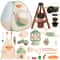 Pretend Play Kids Camping Set With Tent Campfire Watch And Gift Bag 1