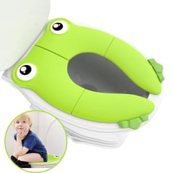 portable large potty training pad, baby travel folding potty seat, non slip silicone toilet seat cover for kids