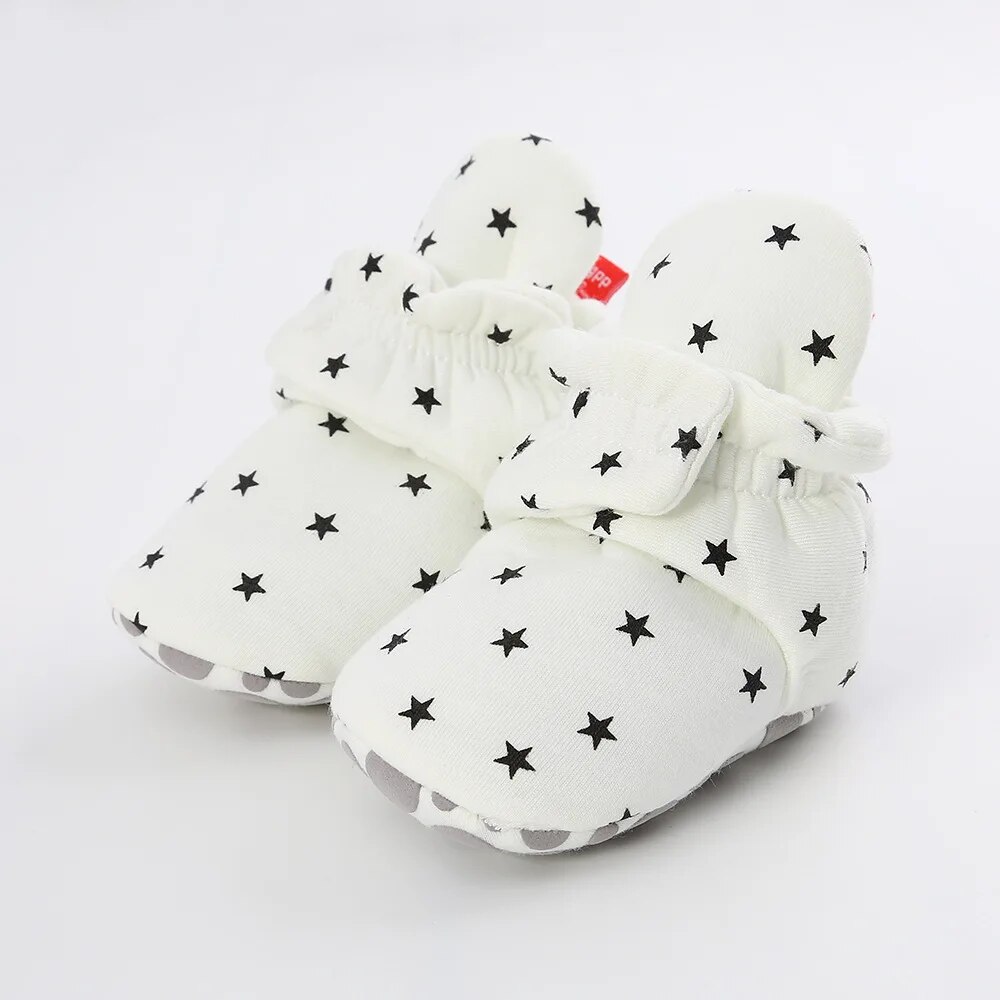 Toddler First Walkers Meckior Baby Shoes Cotton Soft Comfort Antislip Star Booties Warm Baby Boy Gi 1
