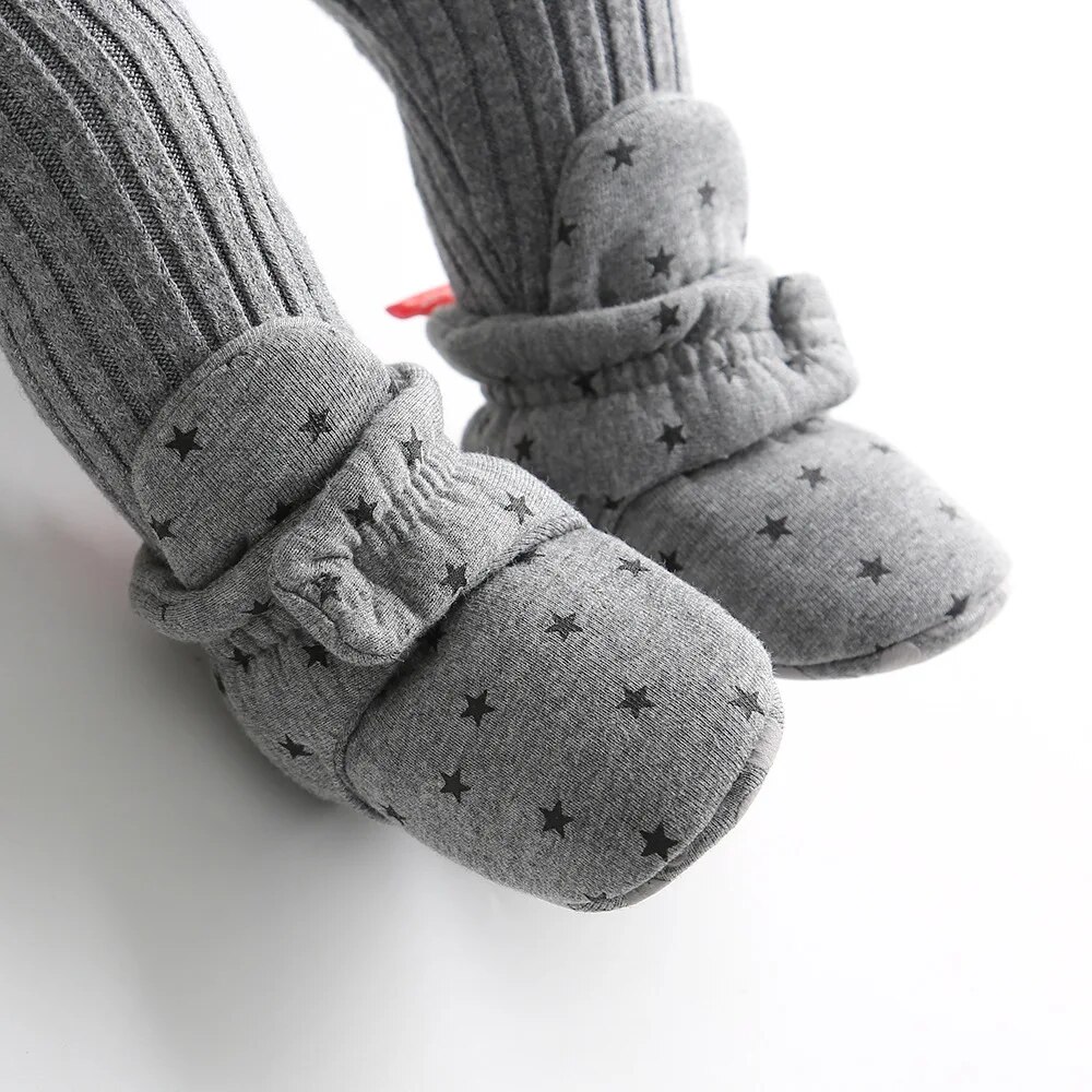 Toddler First Walkers Meckior Baby Shoes Cotton Soft Comfort Antislip Star Booties Warm Baby Boy Gi 2