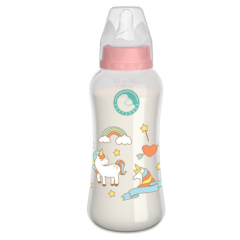 Newborn Baby Bottle With Handle Baby PP Bottle With Gravity Ball Milk Bottle Baby Feeding Supplies 6
