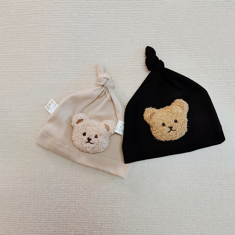 Cute Bear Cap Newborn Accessories Soft Baby Hat For Newborns Kids Baby Photography Props 2