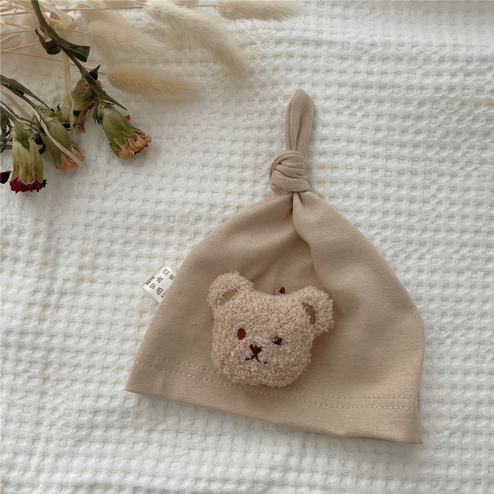 Cute Bear Cap Newborn Accessories Soft Baby Hat For Newborns Kids Baby Photography Props 0