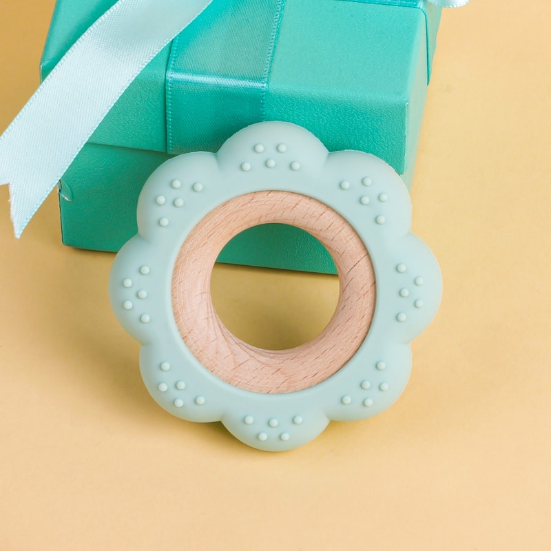 Food Grade Baby Silicone Teething Ring BPA Free Cartoon Silicone Teether For Newborns 12