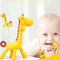 BPA Free Silicone Baby Ring Teether Giraffe Cartoon Teething Charms 0