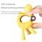 BPA Free Silicone Baby Ring Teether Giraffe Cartoon Teething Charms 2