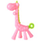 BPA Free Silicone Baby Ring Teether Giraffe Cartoon Teething Charms 6