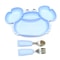 Autonomous Feeding Bowl Baby Meal Bibs Crab Compartment Tray 6