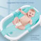 Newborn Adjustable Baby Bath Cushion Crossshaped Antislip Baby Bath Mat Bathtub Shower Cradle Bed S 4