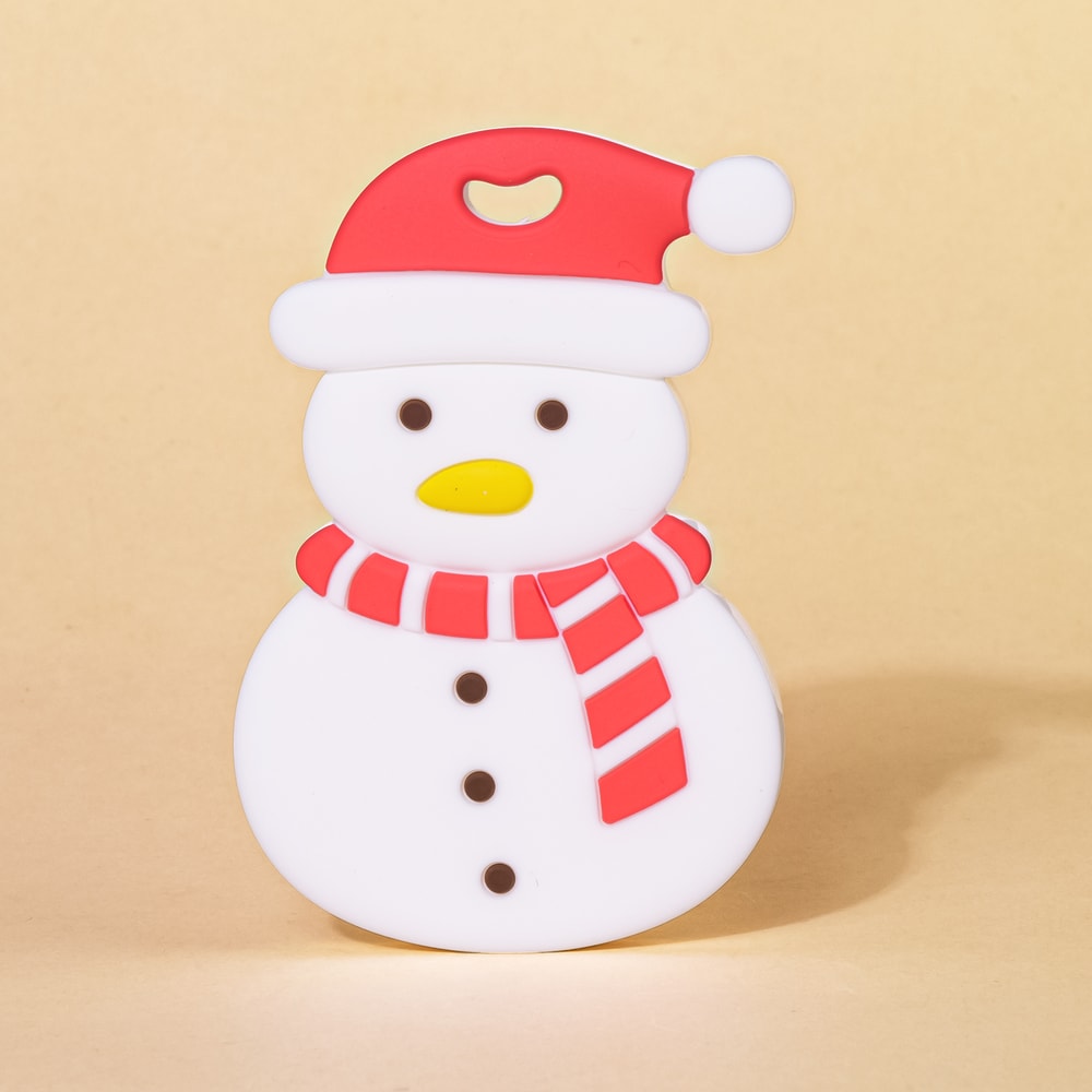 Santa Claus Snowman Baby Teething Stick Silicone AntiEating Gloves 4