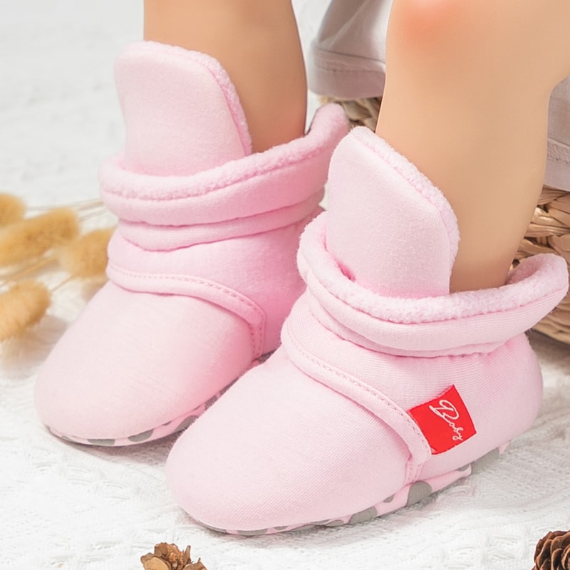 Soft Winter Baby Socks Booties First Walkers Antislip Indoor Warm Newborn Shoes 1