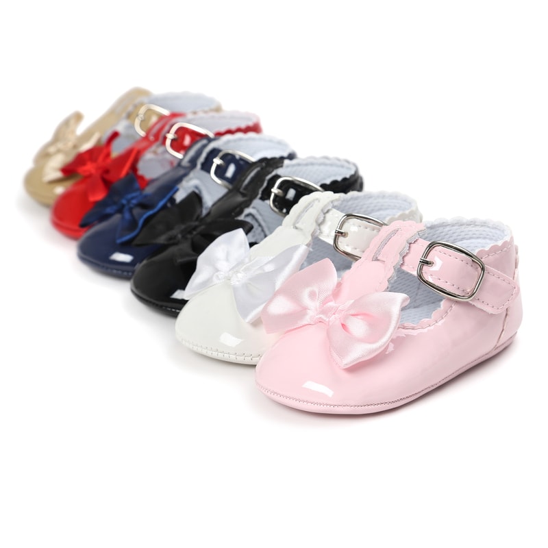 Baby Girls Shoes Meckior Antislip Rubber Sole Toddler Dress Shoes 1