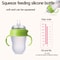 NanoSilicone Baby Bottle With Handle BreastmilkLike Design Soft Milk Pull Perfect For Sensitive Bab 2