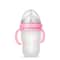 NanoSilicone Baby Bottle With Handle BreastmilkLike Design Soft Milk Pull Perfect For Sensitive Bab 9