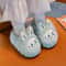 Cute Winter Children's Slippers, Plush Faux Fur Anti Slip Shoes for Boys and Girls, Warm Home Slippers