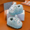 Cute Winter Children's Slippers, Plush Faux Fur Anti Slip Shoes for Boys and Girls, Warm Home Slippers