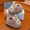 Cute Winter Children's Slippers, Plush Faux Fur Anti Slip Shoes for Boys and Girls, Warm Home Slippers