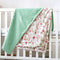 Multicolor Printed Baby Blanket, Soft Plush Minky with Double Layer Dotted Backing for Toddlers