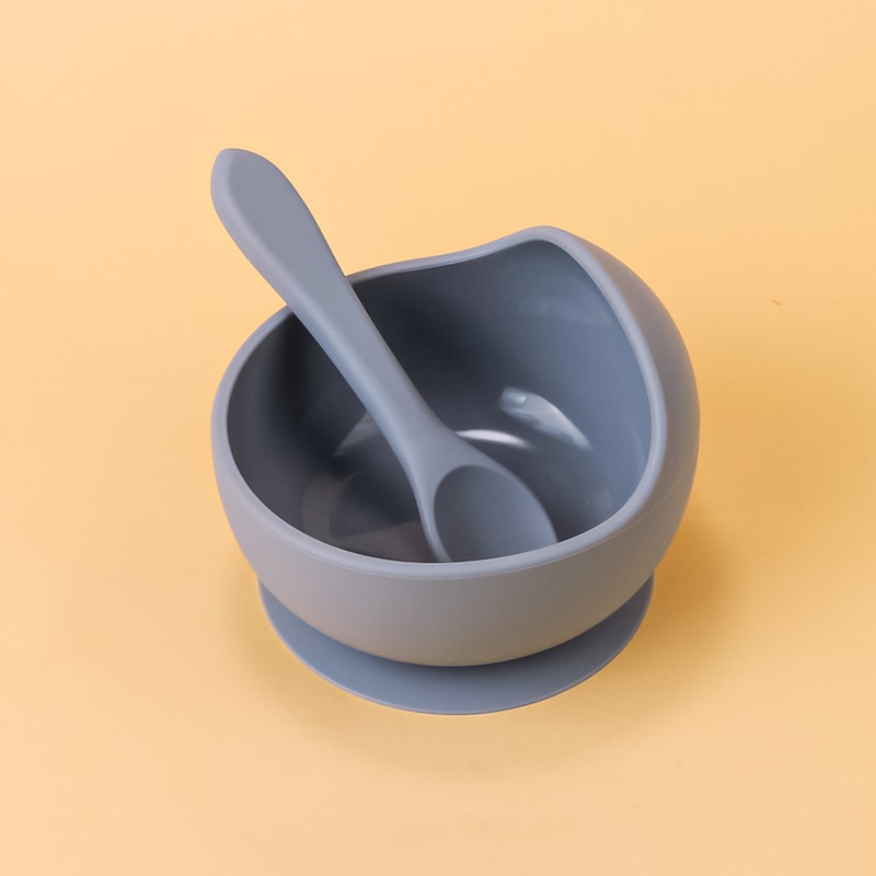Silicone Sucker Bowl For Infant Feeding Baby Training Bowls Learning To Eat And Supplementary Food 8
