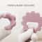 Cartoon Cute Flower Shaped Baby Teething Ring Molar Stick For Thumb Sucking Relief 3