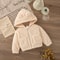 Baby Girl Pink Plush Coat Lovely Zipper Hooded Long Sleeved Jacket Girl Autumn Winter Keep Warm Clo 4