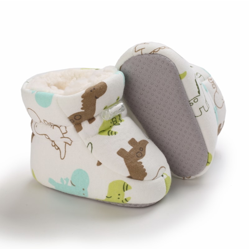 Newborn Winter Snow Boots Boys And Girls Soft Warm Cartoon Printed Baby Fashion Boots 2