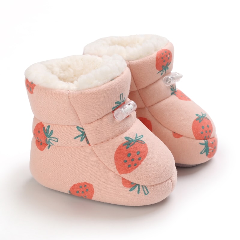Newborn Winter Snow Boots Boys And Girls Soft Warm Cartoon Printed Baby Fashion Boots 9
