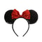 Big Ear Plush Hair Hoop Disney Mickey Mouse Polka Dot Bow Head Ornament Minnie Hair Hoop 2