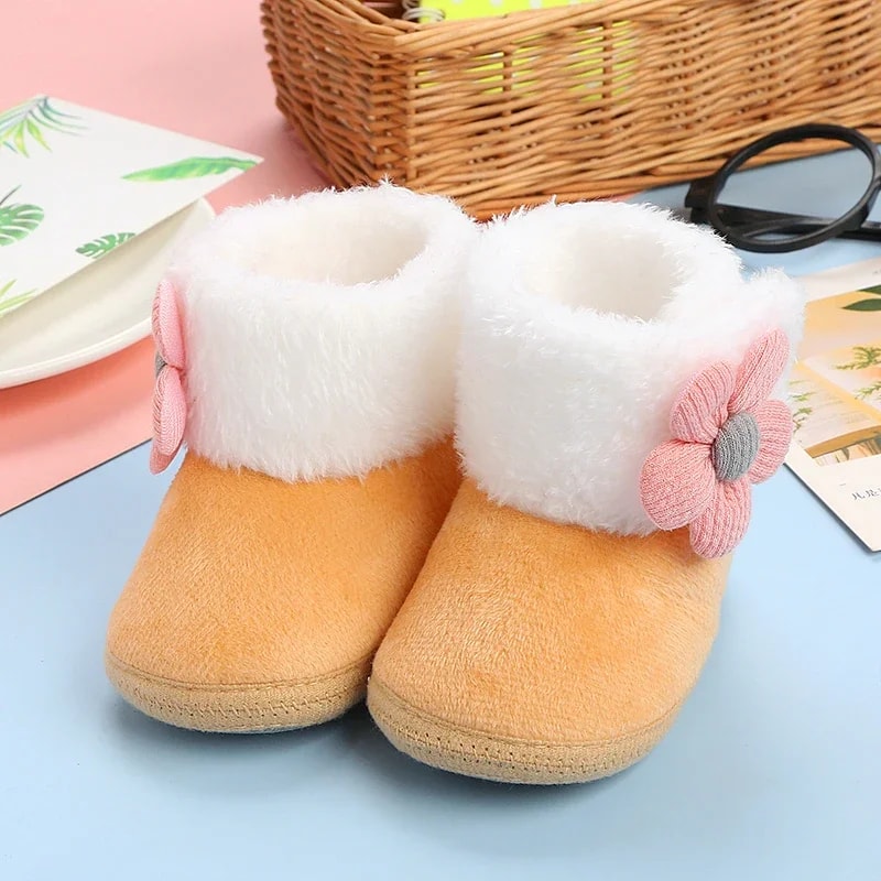 New Fashion Comfortable Snow Boots For Newborn Baby Girls Boys Soft Booties With Pompom And Warming 1