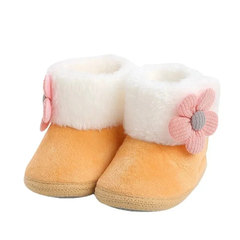 New Fashion Comfortable Snow Boots For Newborn Baby Girls Boys Soft Booties With Pompom And Warming 8